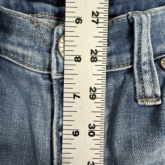 Rock & Republic Jeans Womens 4 Indee Boyfriend Distressed Straight Ankle 27x27 - Picture 8 of 10